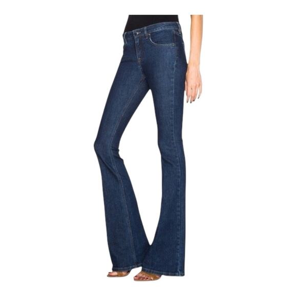 Victoria Beckham Denim Flare Leg Jeans Blue 7 Wash Size 31 - Picture 12 of 12